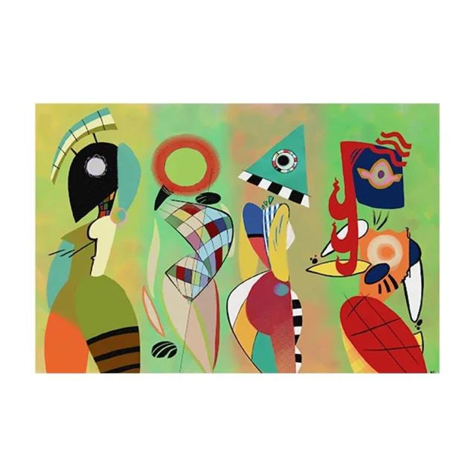 Yocheng Vintage Abstract Printing Canvas Paintings Poster And Print Wall Art Picture For Living Room Home Decor 21x30cm No Frame