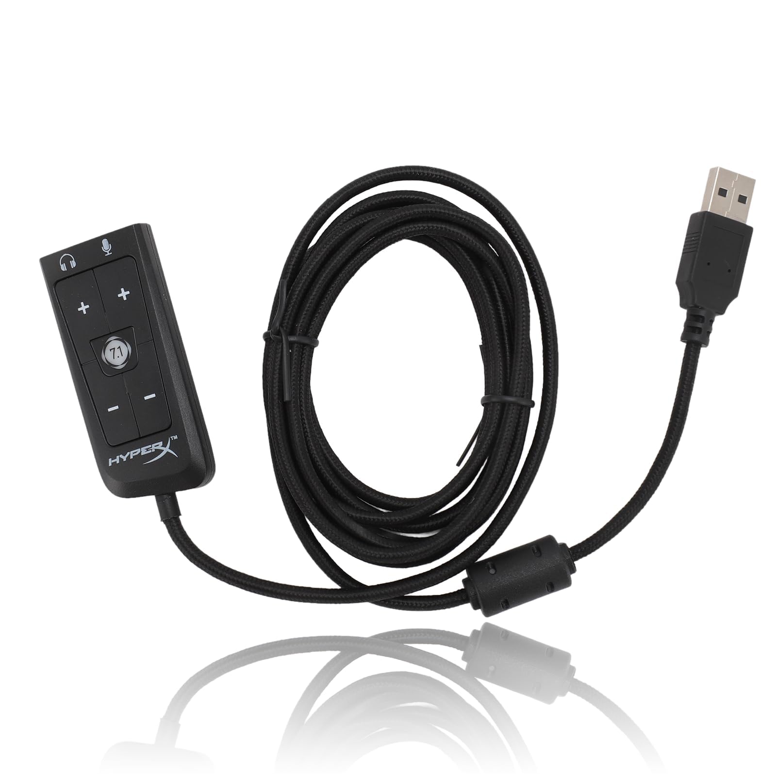 Dpofirs USB-Soundkarte, USB-zu-35-mm-Klinken-Audio-Adapter, Virtueller 7.1-Surround-Sound, USB-Adapter for HyperX Cloud II, for ps5, for Xbox Series X/S, for Xbox One,, Dpofirszsc5u9y0k7