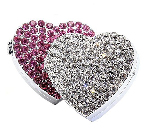 Bestbling Crystal Bling Sparking Car Fragrance Heart Car Diffusser Air Freshener with Vent