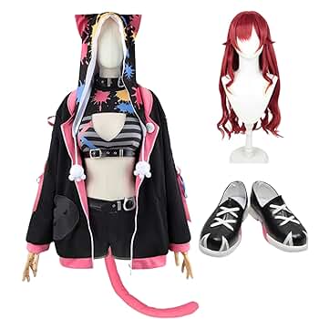 Amazon.co.jp: [ACQ] Z Vtuber 猫汰つな コスプレ衣装（ウィッグ