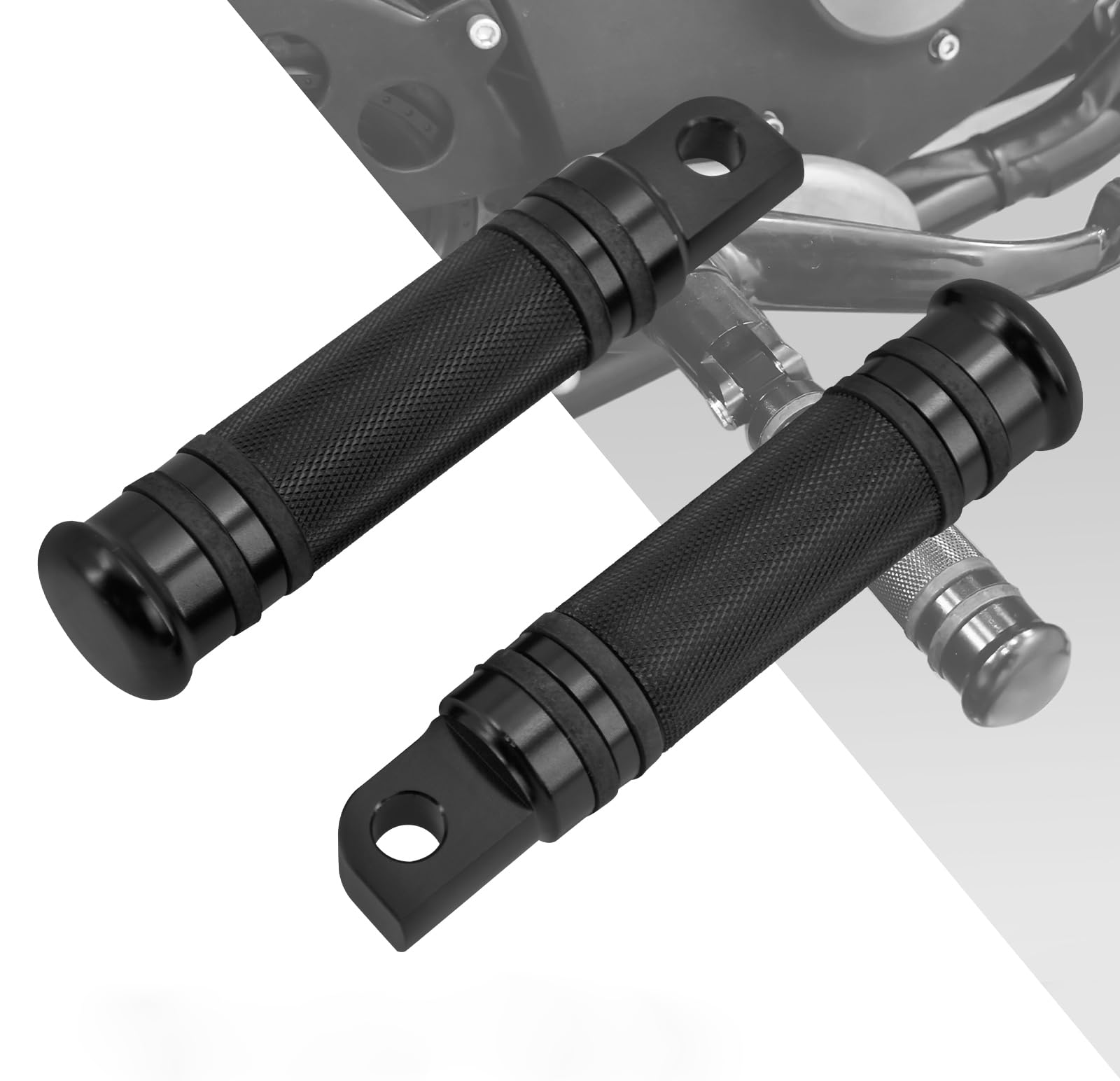 HDBUBALUS Motorcycle Foot Pegs Rest Male Mount Footpegs Billet Pedals Footrests Fit for Harley Touring Softail Sportster Dyna Road King