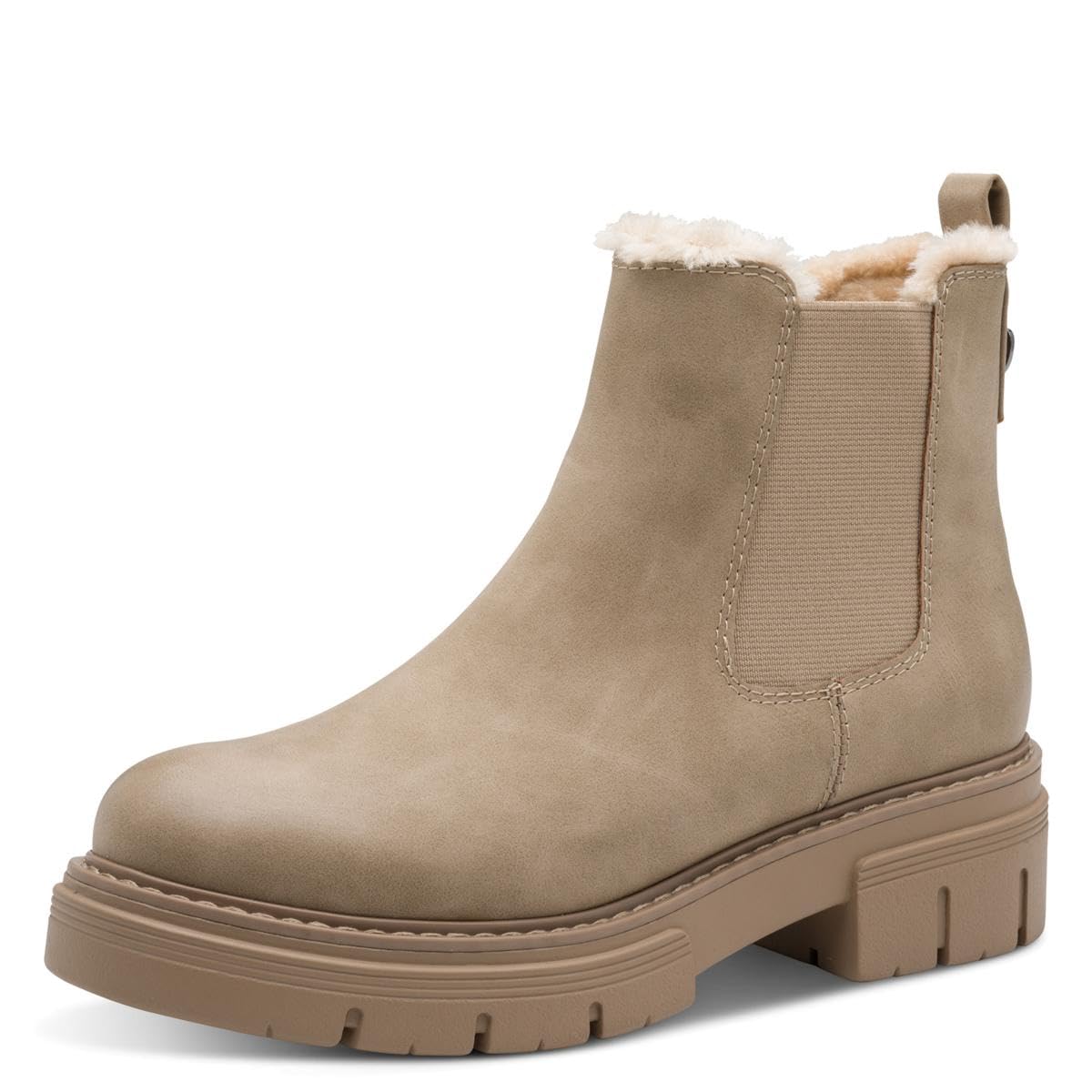 Marco Tozzi Women's Chelsea 2-26441-45 Fashion Boots, Taupe, 39 EU, taupe, 7 UK