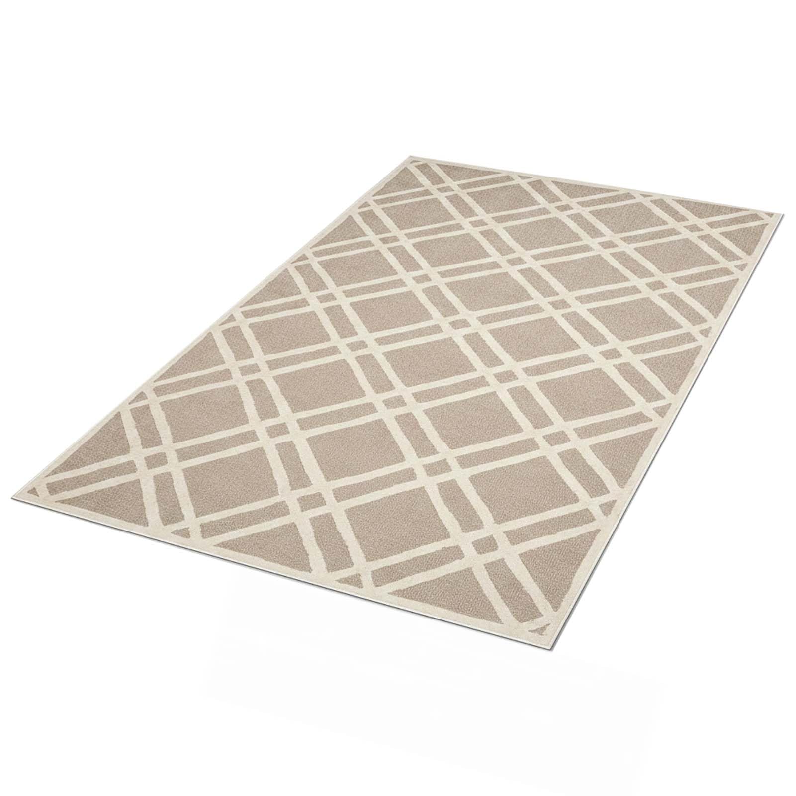 Indoor Outdoor Rug, Deck Mat for Under Table, Waterproof Woven Camping Carpet, Quick Drying, Anti-Slip Bottom, Blended Material, for Garden, Porch, Balcony