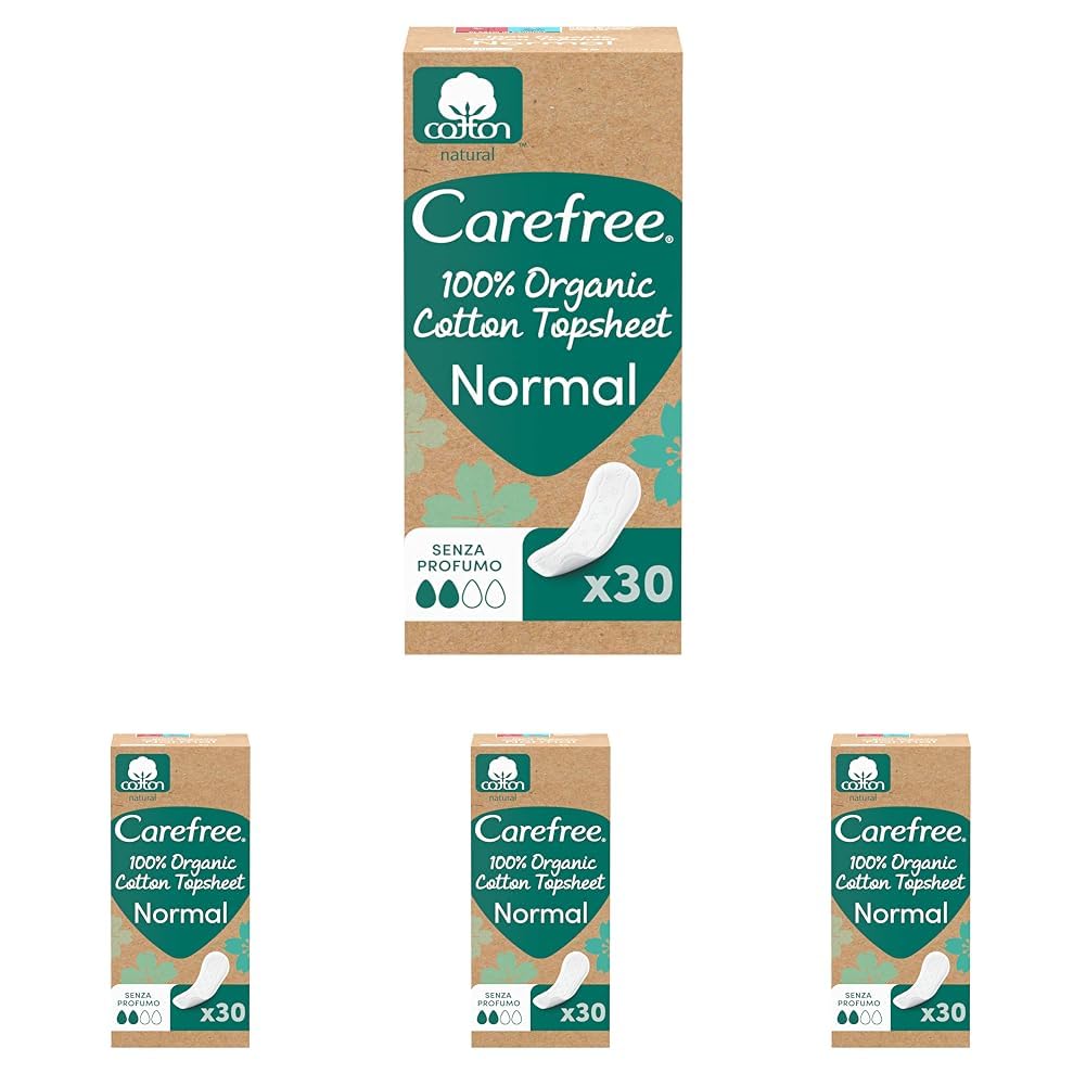 Carefree Protegeslips de Algodón Orgánico, Hipoalergénico y Transpirable, Normal, 30uds — view 8