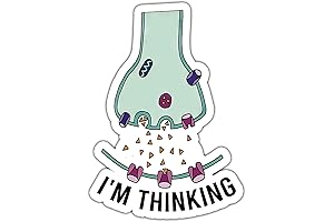 I'm Thinking Sticker, Self Care Sticker, Brain Sticker, Mental Health Sticker