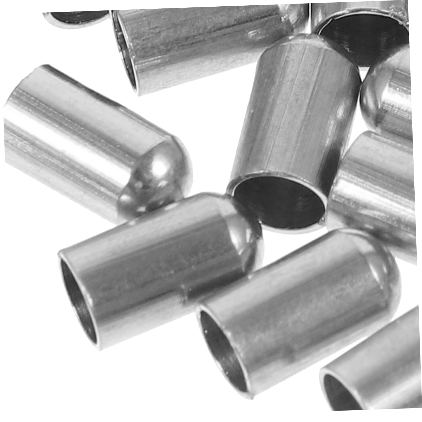 HAPINARY Rope End Cap Metal Fastener 30pcs Set Lanyard Fashionable and Portable