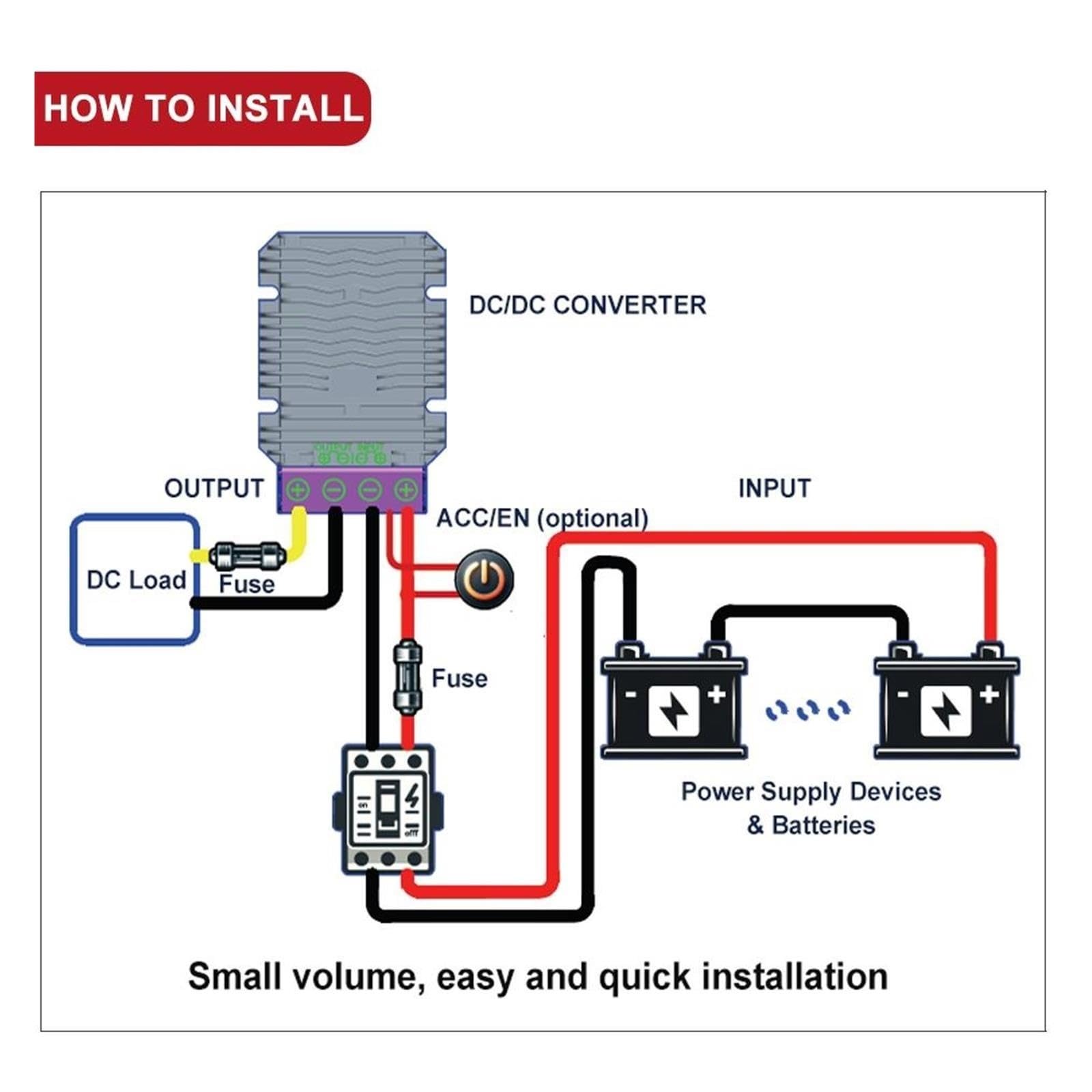 Regulador convertidor reductor de voltaje reductor de CC