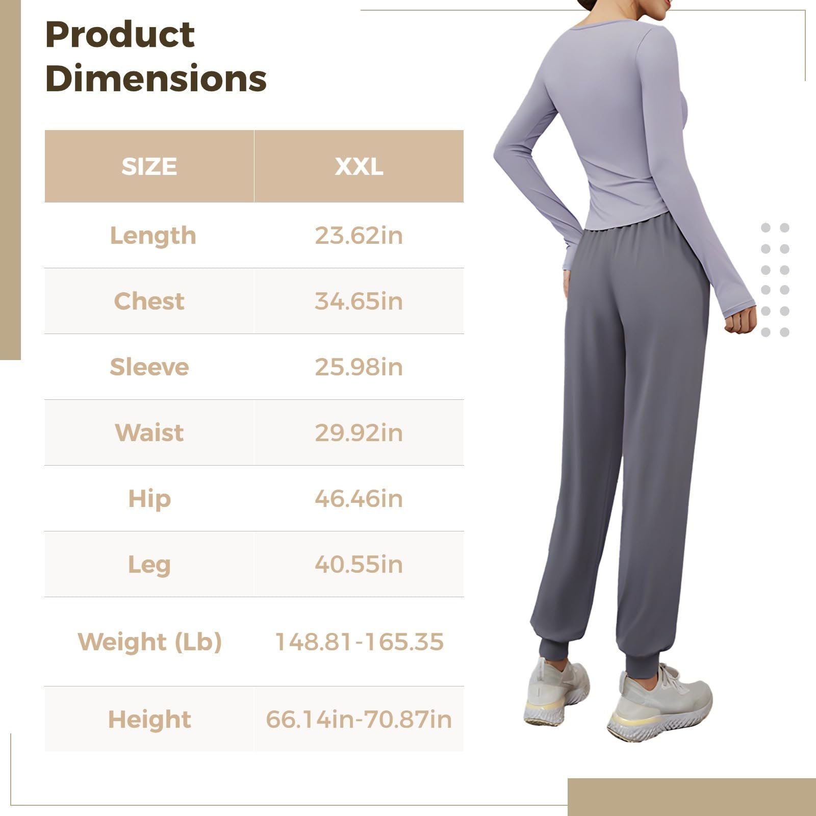 Damski zestaw fitness z długim rękawem, 4-częściowy sprzęt treningowy, mieszanka poliestru i spandexu, dostępna w rozmiarze XL, idealna zarówno na siłownię, jak i do noszenia na co dzień, Fioletowy