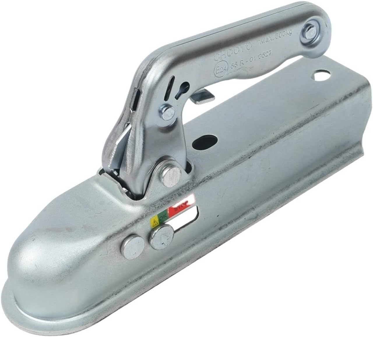 Trailer Hitch, Trailer Coupler for 50mm Hitch Ball Square 50mm Channel RV Parts Camper Accessories Caravan Components