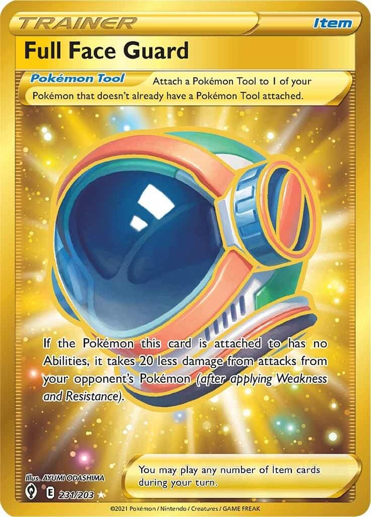 Full Face Guard - 231/203 - Secret Rare - Sword & Shield - Evolving Skies