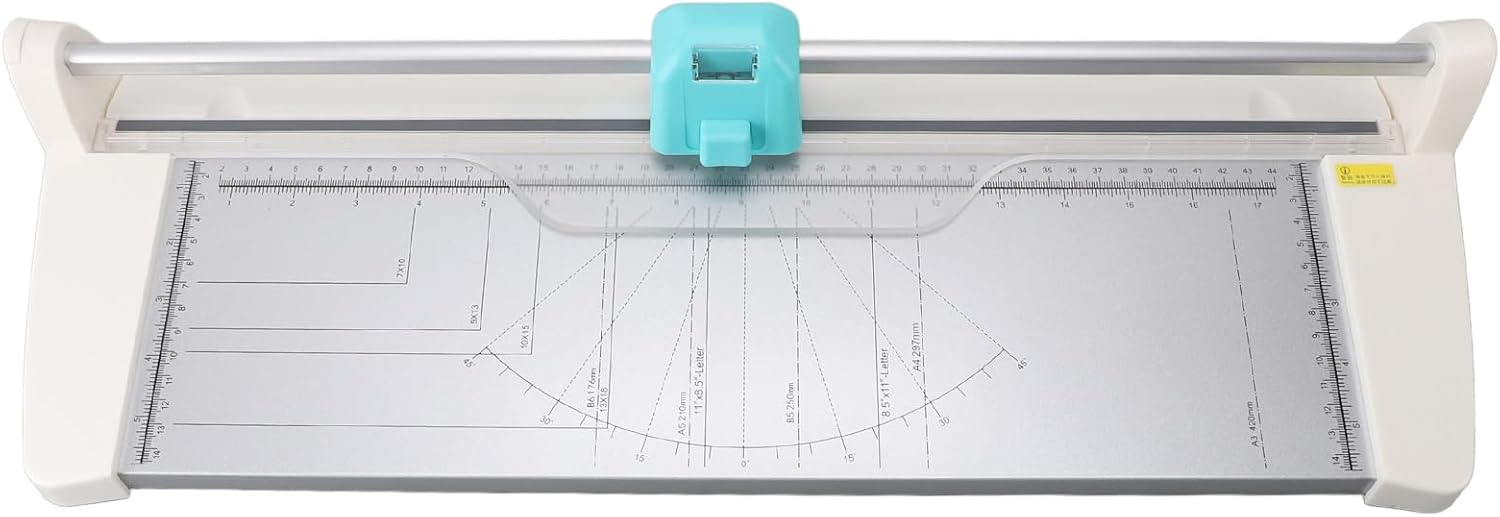 Generic Scrapbooking Cutting Tool, Paper Trimmer, Portable Crafting Tool with 4 Blades, 450mm Width, for Home School Studio DIY Cutting, Multifunction Paper Cutter