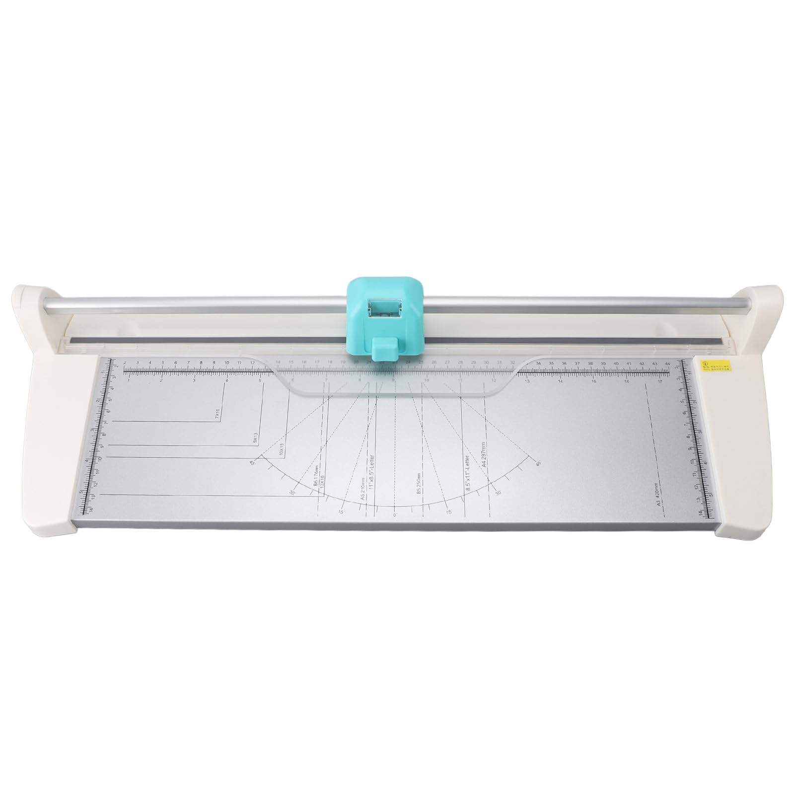 Rengue Tagliacarte Portatile 4 in 1 Taglierina di Carta Multifunzione Larghezza 450 Mm Utensile da Taglio Artigianale con 4 Lame per Studio Fotografico Domestico Scolastico Fai da Te