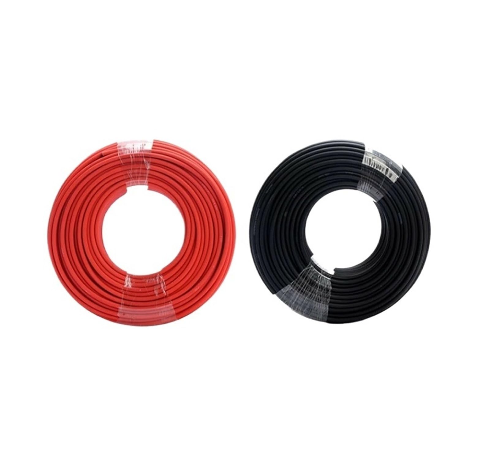 Kabel solarny 50 m czarny + 50 m czerwony 6 mm² 10AWG kabel fotowoltaiczny drut solarny ocynkowany miedziany kabel solarny PV używany do cięcia fotowoltaicznego, prezent