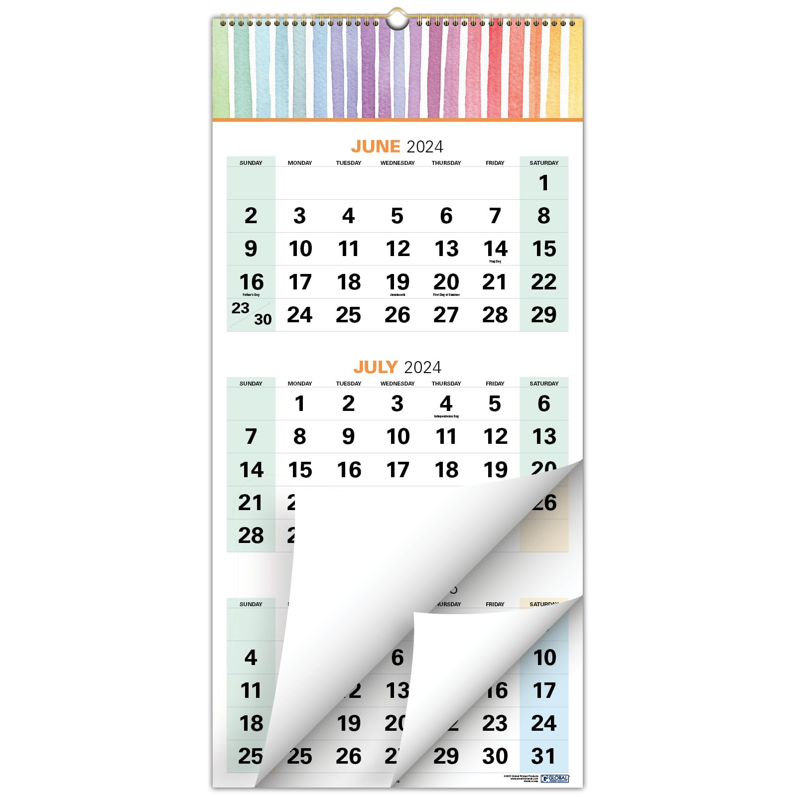 Amazon.com: Global Printed Products 2024-2025 Wall Calendar - 13 amazon-com-global-printed-products-2024-2025-wall-calendar-13-x27-colorful-vibrant-fun-and-fashionable-monthly-calendar-runs-from-july-2024-through-december-2025-assorted-patterns-office-products