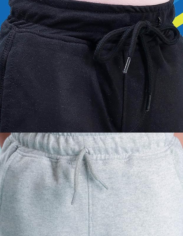 Image of Nusyl Solid & Printed Cotton Blend Shorts for Boys | Comfortable Casual Shorts | Soft Breathable Fabric with Elastic Waistband | Relaxed Fit | 2-16 Years | Multiple Colors