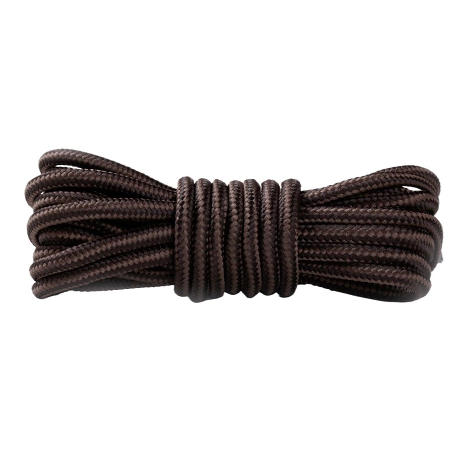 Schnürsenkel 1 Paar 70~150 cm Schnürsenkel mit runden Streifen, rutschfeste und verschleißfeste Schnürsenkel for Bergsteiger und Sport(Dark Brown Coffee,150cm)