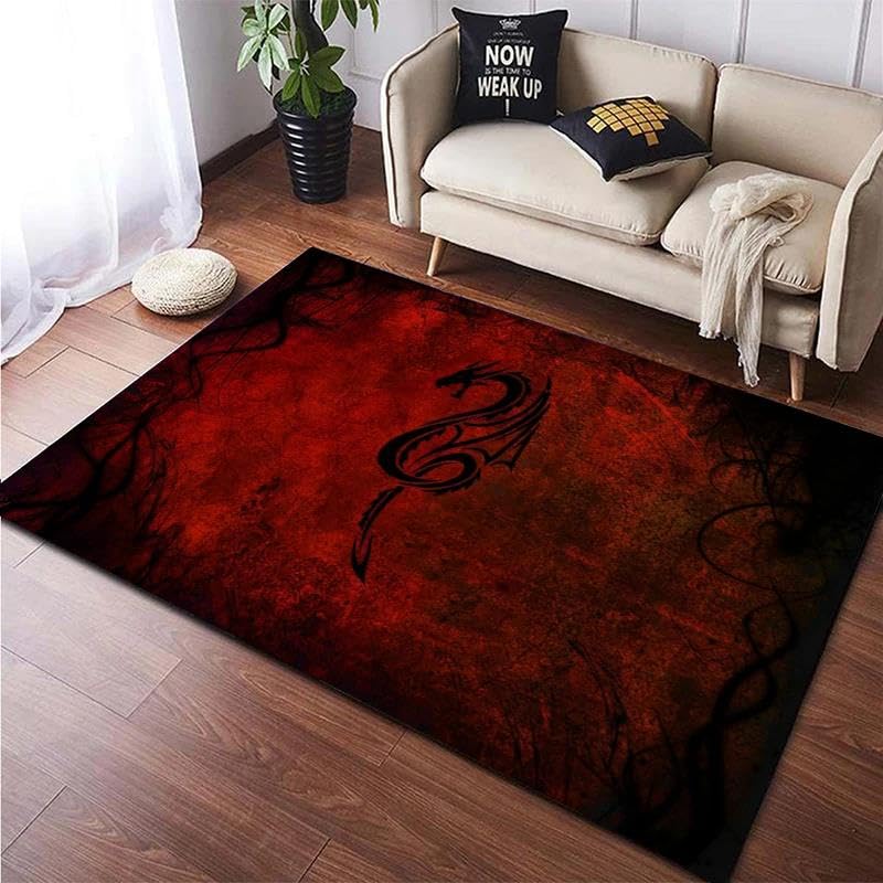 Tapis dragon volant imprimé 3D avec envers de sol antidérapant sécurisé
