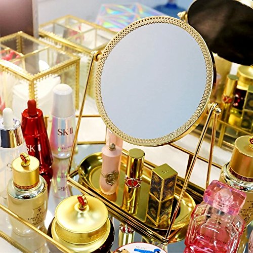Antique Makeup Vanity Mirror Decorative Mirrors Framed Mirror Vintage Gold Vanity Set Tabletop