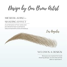 Bliss and Beyond USA, 2 sheets eyebrow tattoo waterproof sticker, Long Lasting, Natural Looking Eyebrow for Alopecia, Chemo, Cancer gift. Same Size eyebrow tattoos