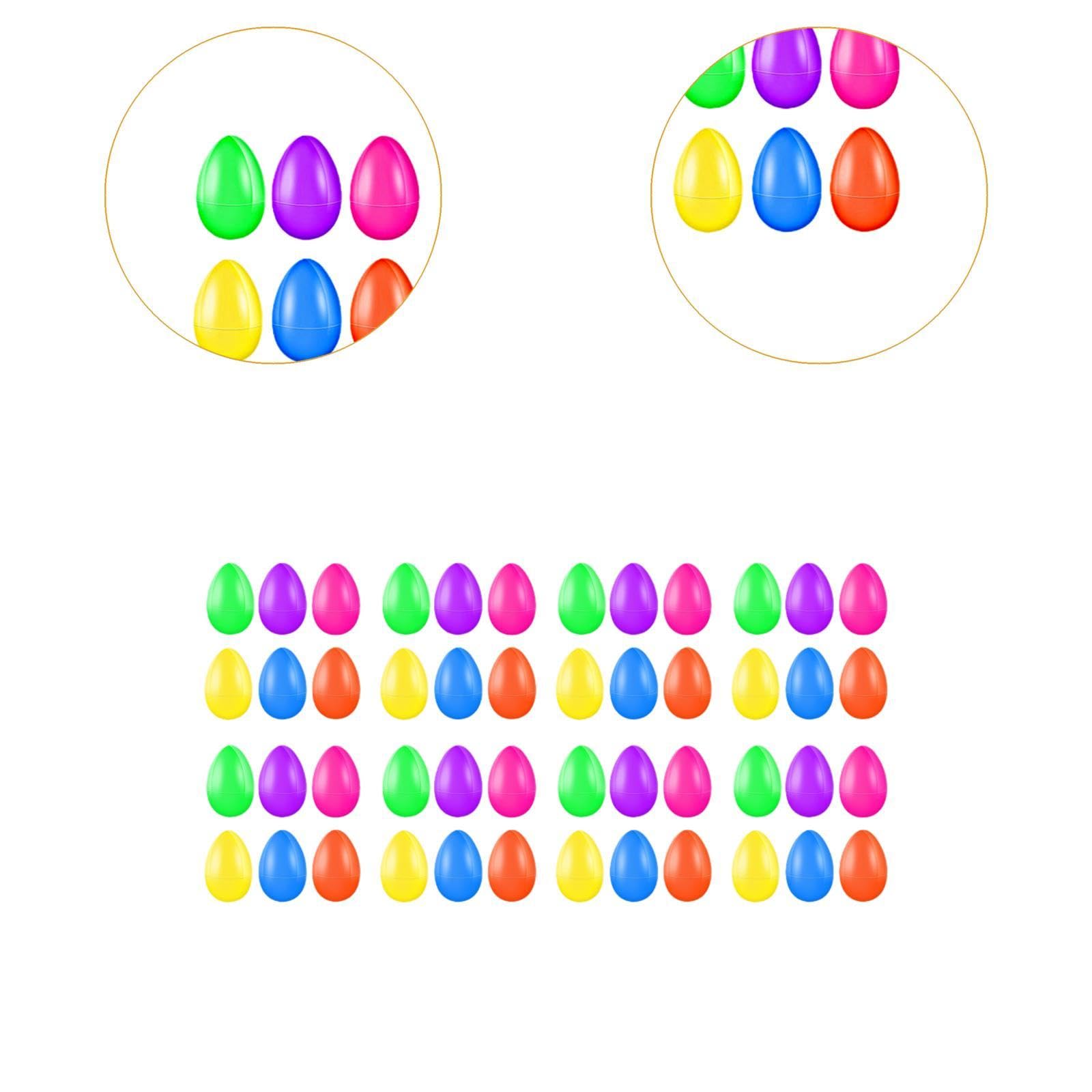 Lot De 20 œufs De Pâques En Plastique Coloré COONE – 6 Cm, 5 Couleurs, à Remplir De Bonbons Ou Jouets