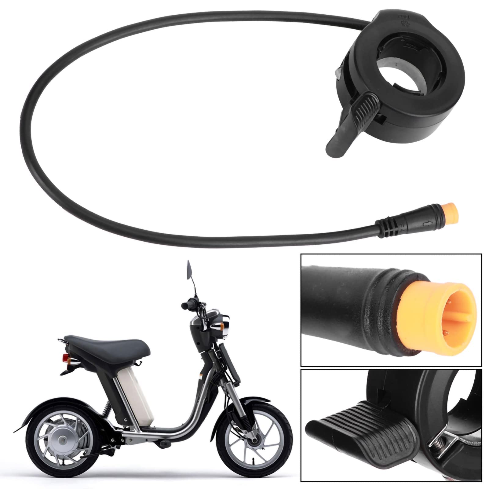 Scooter Elettrico Accessori per Freni per Bici Elettriche Accessori 130X, Acceleratore a Pollice Acceleratore per Bici Elettrica Accessori per il Controllo Dell'acceleratore a Pollice Destro/sinistro