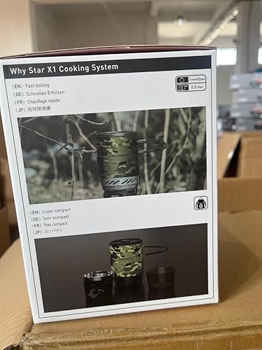 Miniatura 12 de Fire-Maple Sistema de cocción personal "Fixed Star 1"  Sistema de estufa de quemador de ollajet con encendido eléctrico  Ideal para senderismo,