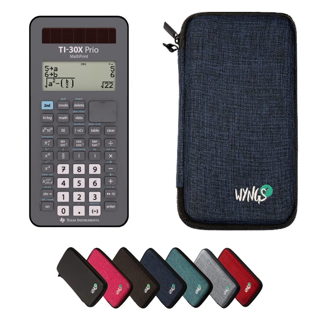 CALCUSO Basic Set Blue with Calculator TI-30X Prio MathPrint