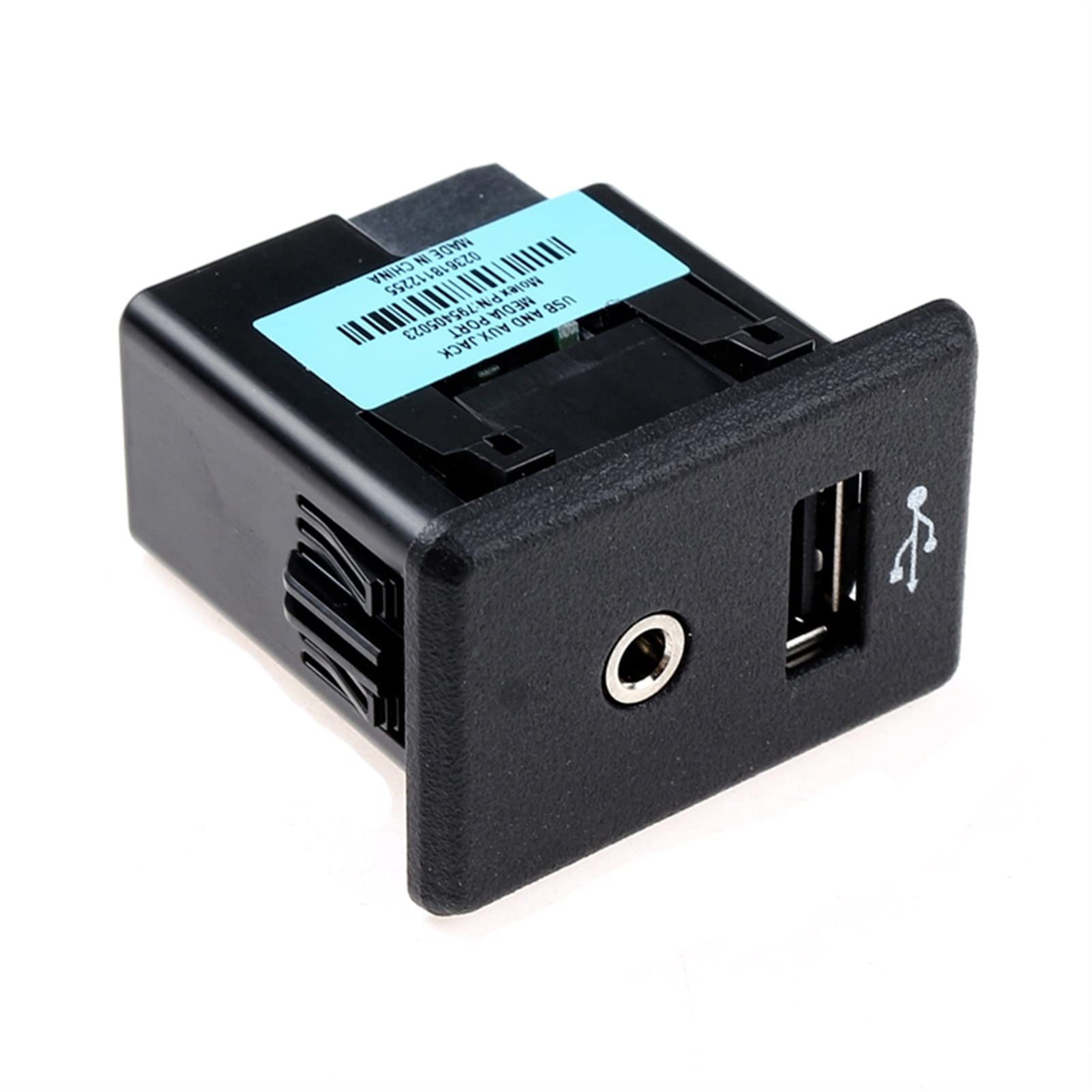 Presa USB for lettore per audio Nero opaco 1 USB, per Fiat