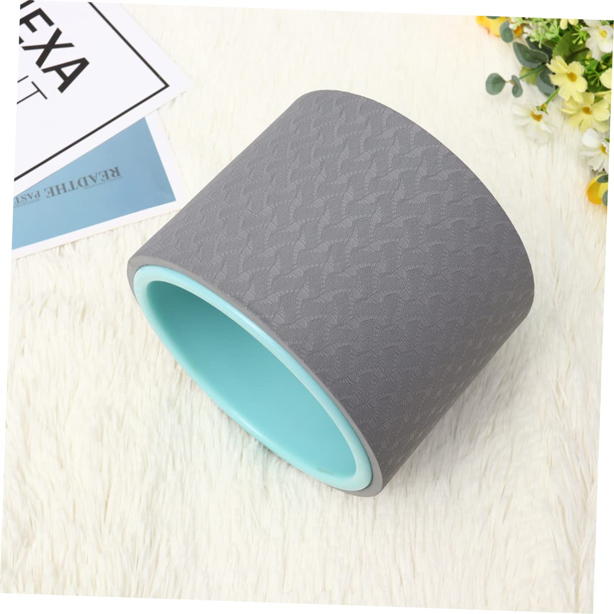 SUPVOX for Backbend Flexibility Training Yoga Roller for Waist Shaping for Stretching Posture Improvement Grey
