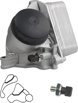 Aluminium Engine Oil Filter Housing with Oil Cooler Compatible with BMW 128i 328i 335i 528i 530xi X3 Z4 w/o Oil Cooler