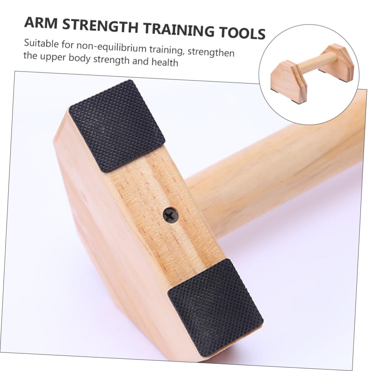 Supporti per Flessioni in Legno 1 Paio, Attrezzatura Esercizi