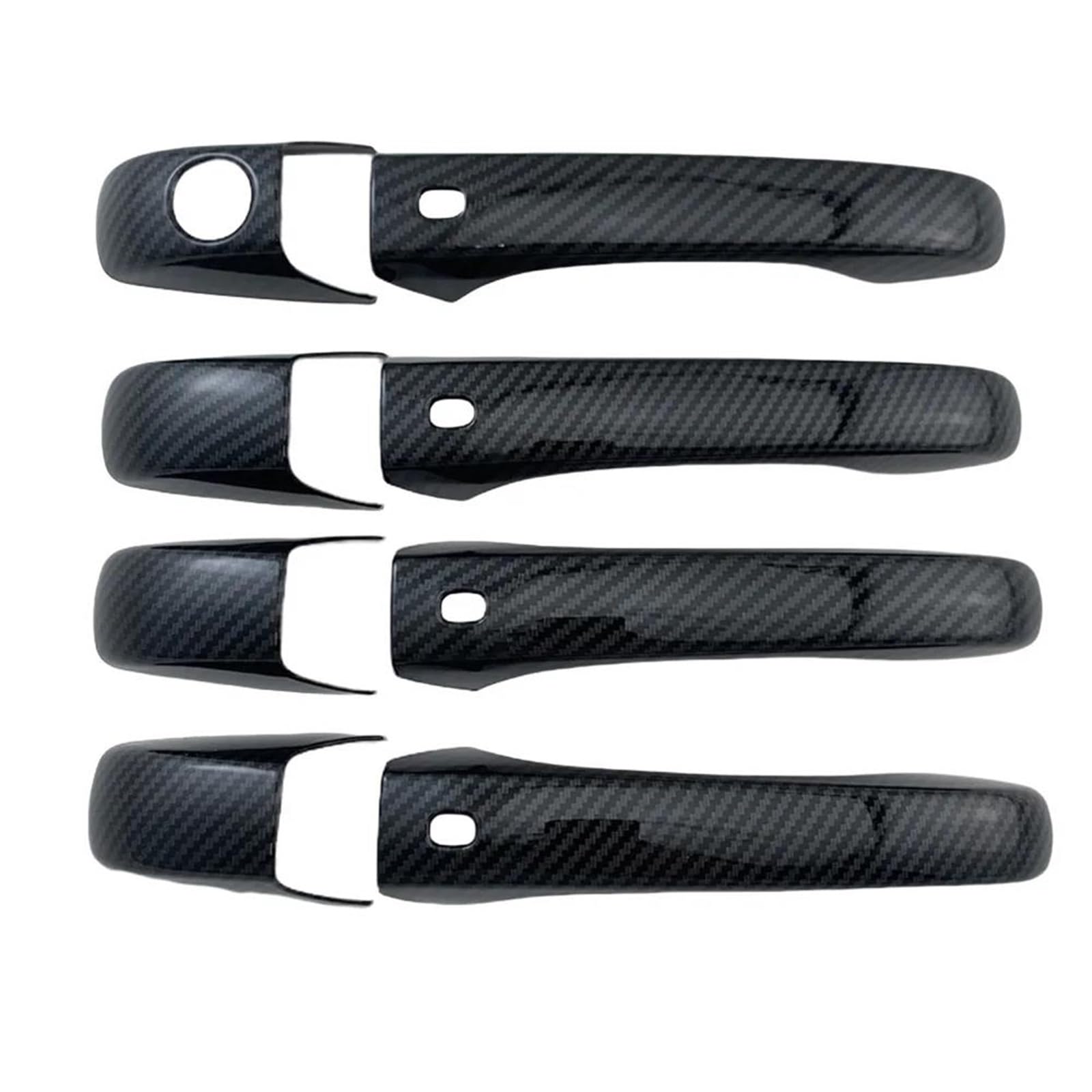 Yytemd Carbon Fiber 4 Smart Door Handle Cover Exterior Parts Car Accessories For Journey 2005-2010 Chrome(Carbon Fiber 4 Smart)