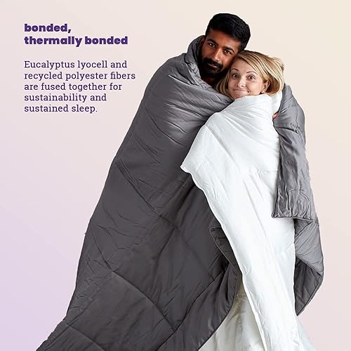 Miniatura 2 de Sheets & Giggles Eucalyptus Lyocell, edredón alternativo de plumón para todas las estaciones, fresco al tacto, hecho responsablemente, libre de