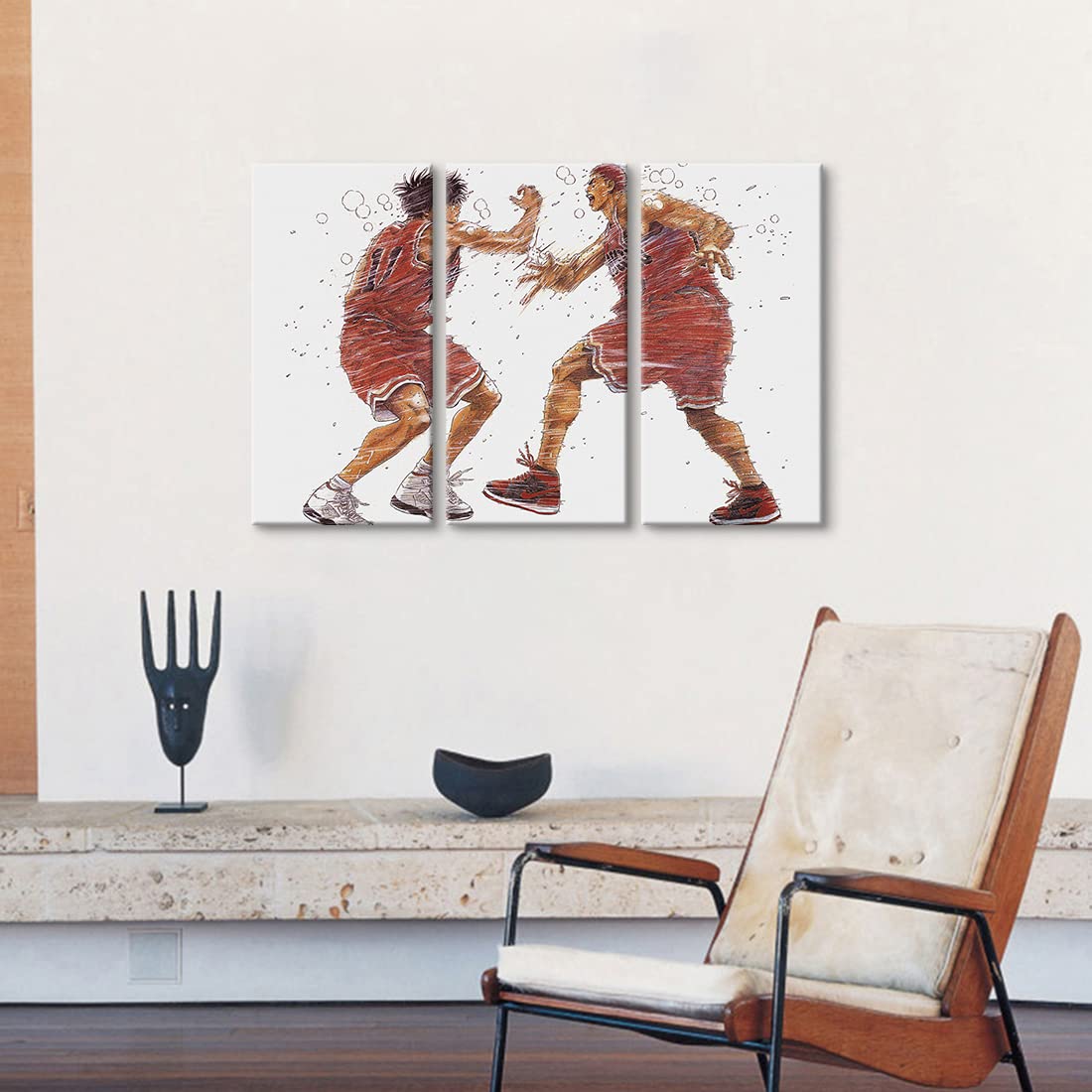 Amazon.co.jp: スラムダンク アートパネル 3枚 飾り絵 モダン 流川楓と