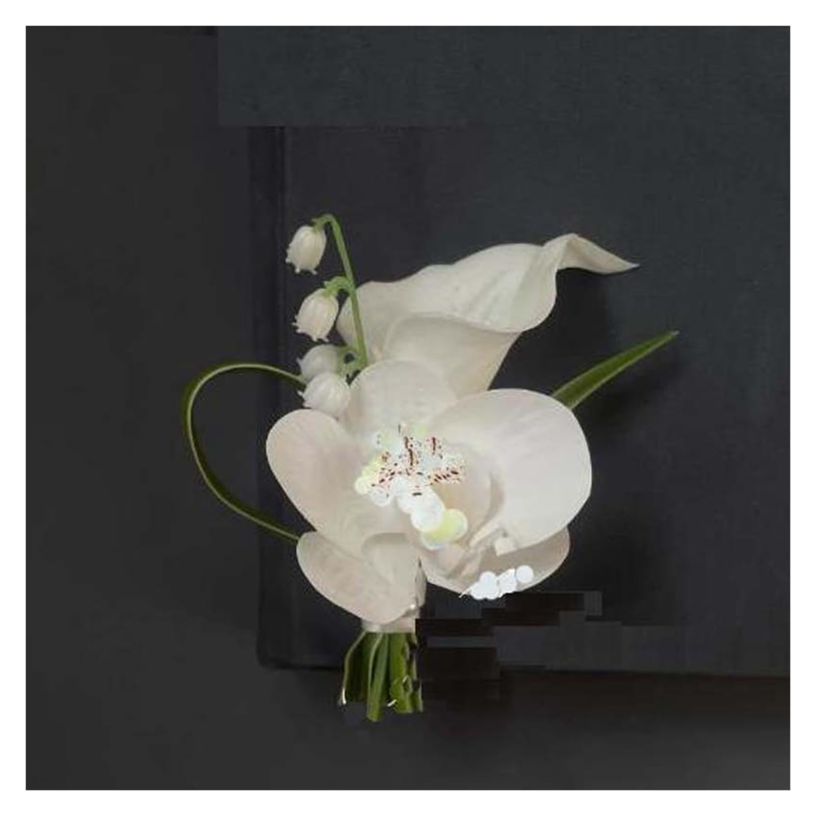 Gijmzy Corsage White Bridal Bridesmaid Wedding Bouquet Waterfall