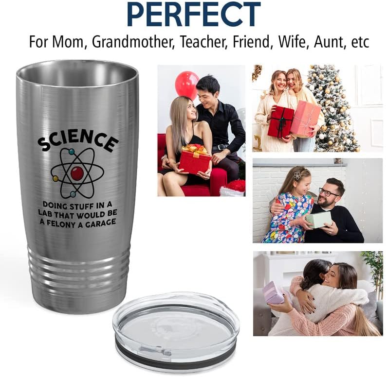 Miniatura 5 de Scientist - Vaso vikingo de acero inoxidable de 20 onzas  Ciencia, haciendo cosas en un laboratorio  Laboratorio de química, elemento de mesa