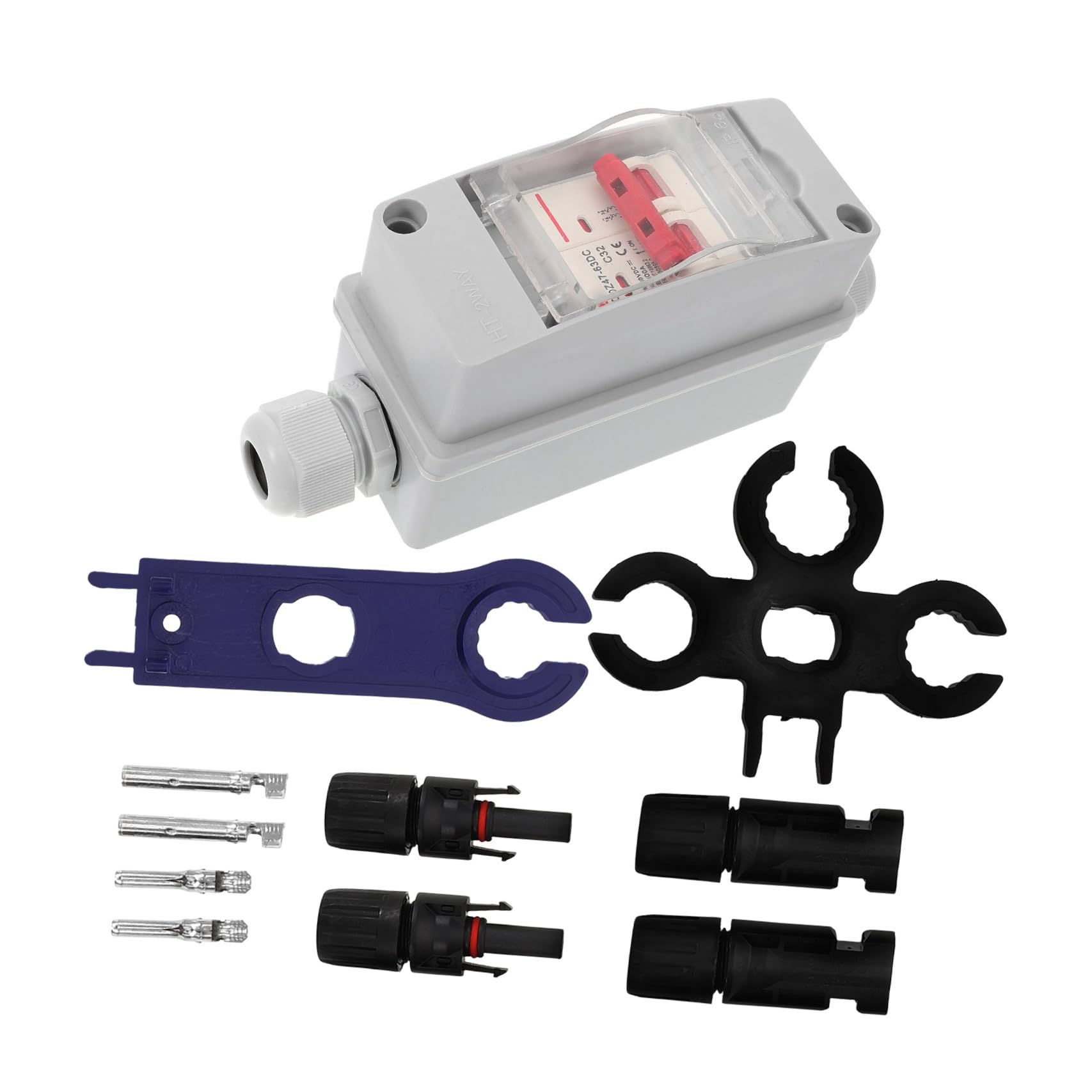 LIFKOME Boîte De Jonction Solaire Boîte Électrique Plastique De Distribution Résistante Aux Intempéries