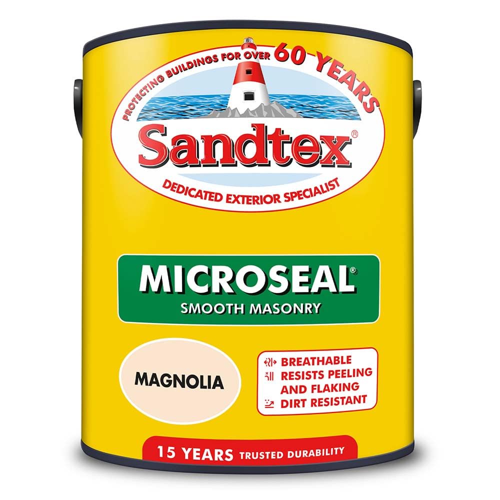 Sandtex Ultra Smooth Masonry Paint 5 Litre Magnolia