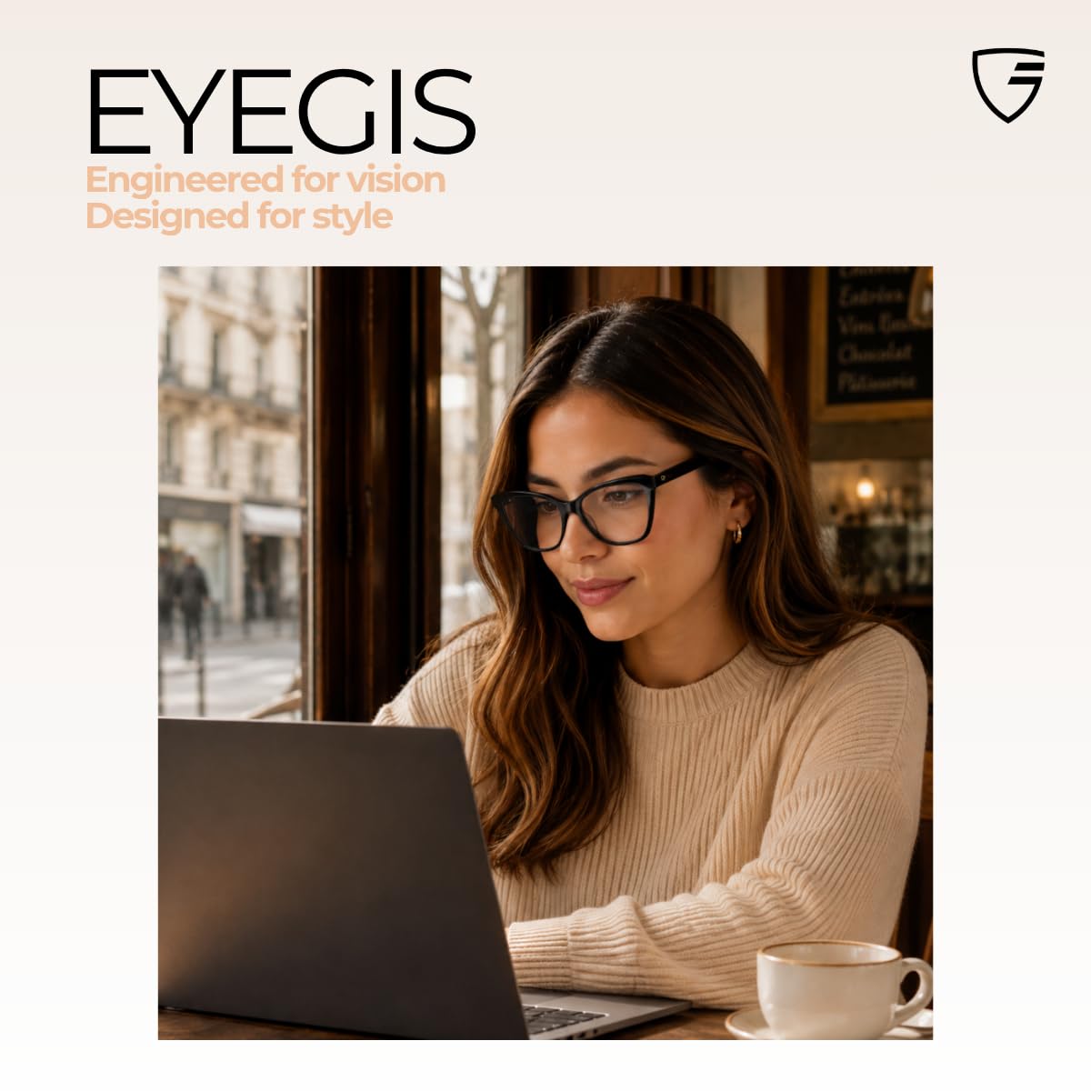 Louvre – Lunette Anti Lumiere Bleue Femme | Lunettes Œil de Chat Rétro pour Ecran Ordinateur Femme