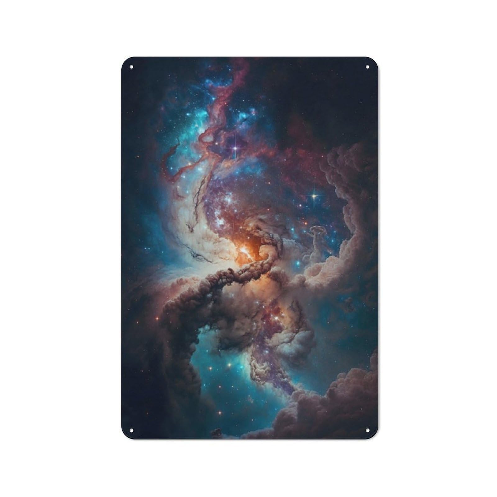 Junmoney Pillars Of Creation For Lounge Or Reading Corner, Retro Metal Plaque 30X20cm, For Vintage Wall Decor Fans, For Metal Sign Collectors