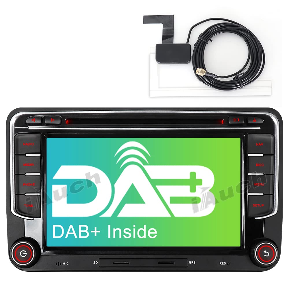 Buy iAuch 10.1" Car Stereo with DAB+ Box, Wireless Carplay Android Auto