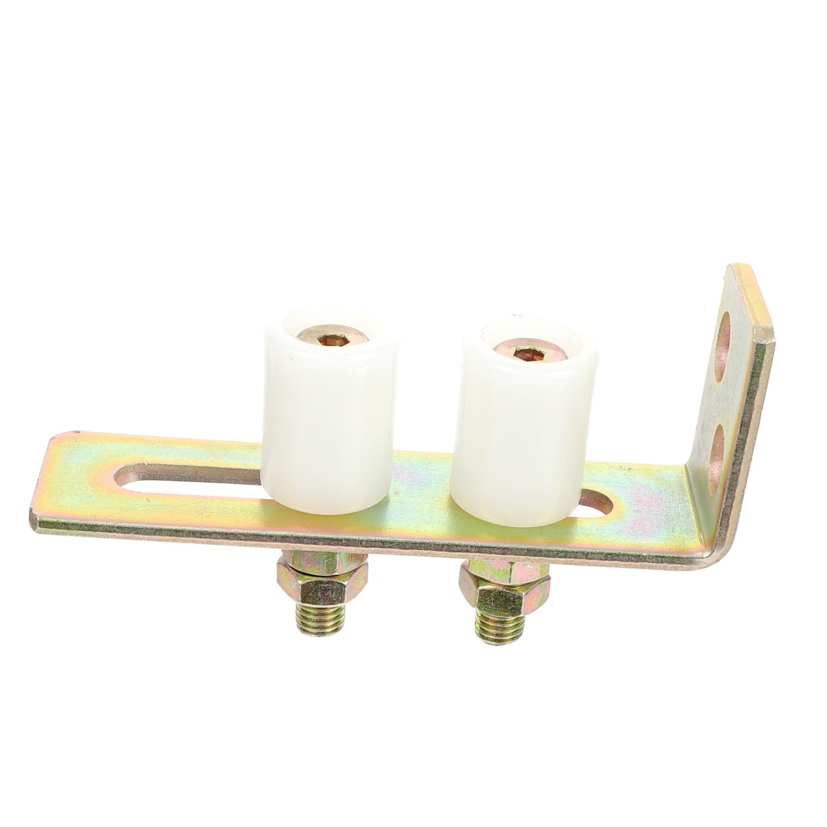 Rouleau de guidage pour portail coulissant en acier robuste et galets nylon premium