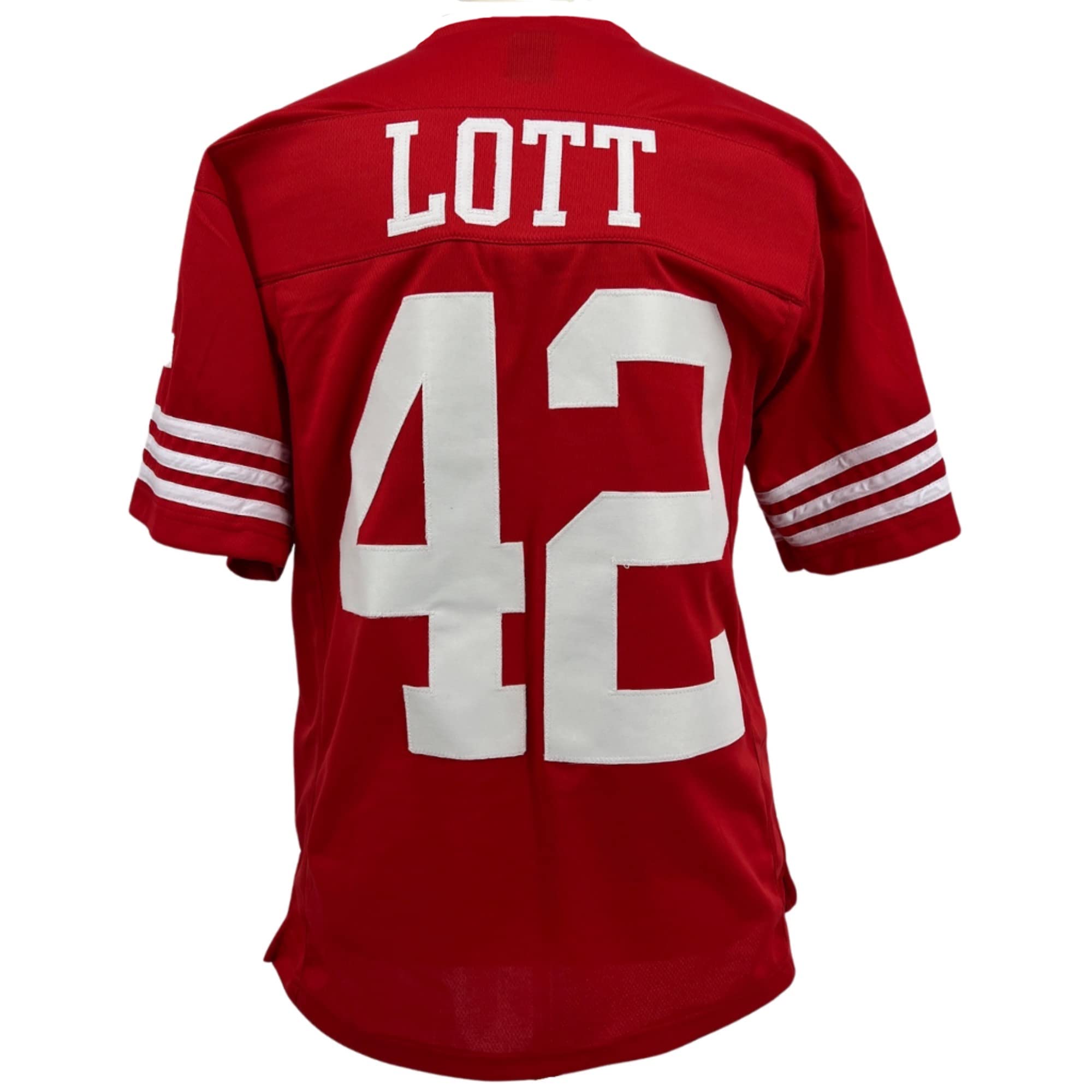 Ronnie Lott Jersey Red San Francisco | Unisex Adult Sizes S-5XL Unsigned Custom Sewn Stitched