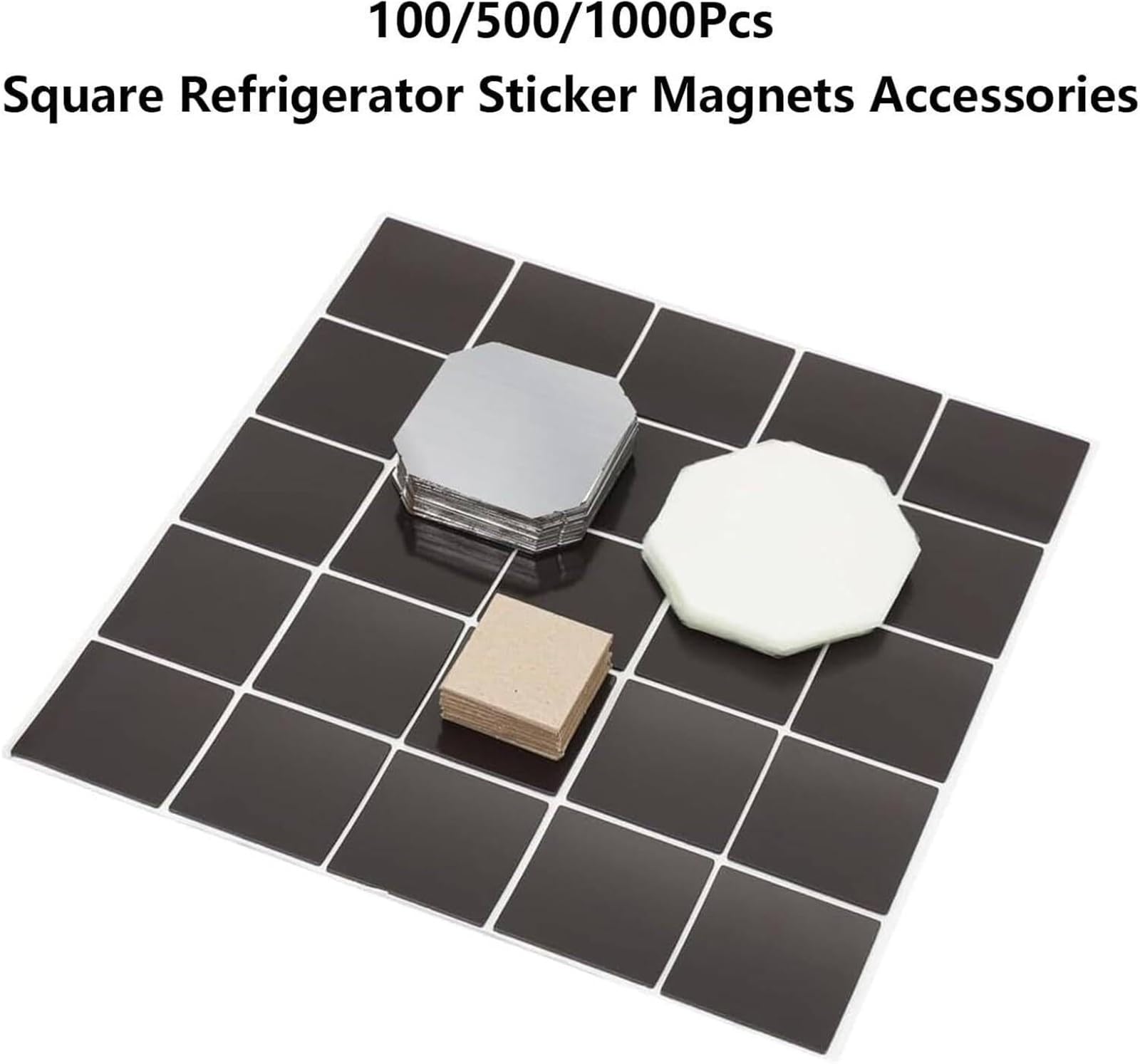 Kit para hacer imanes de nevera 100 piezas Máquina para hacer imanes de 2x2 pulgadas Incluye imanes soporte de cartón(100Sets)