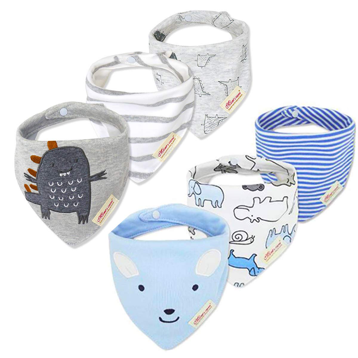 SLOSH Bavaglino Neonato Bavaglini Bandana bambina Cotone Neonati Neonata