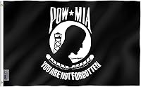 Anley Fly Breeze 3x5ft POW MIA Flag - Fade-Proof Vivid Colors, Double Stitched Durable Polyester, Brass Grommets