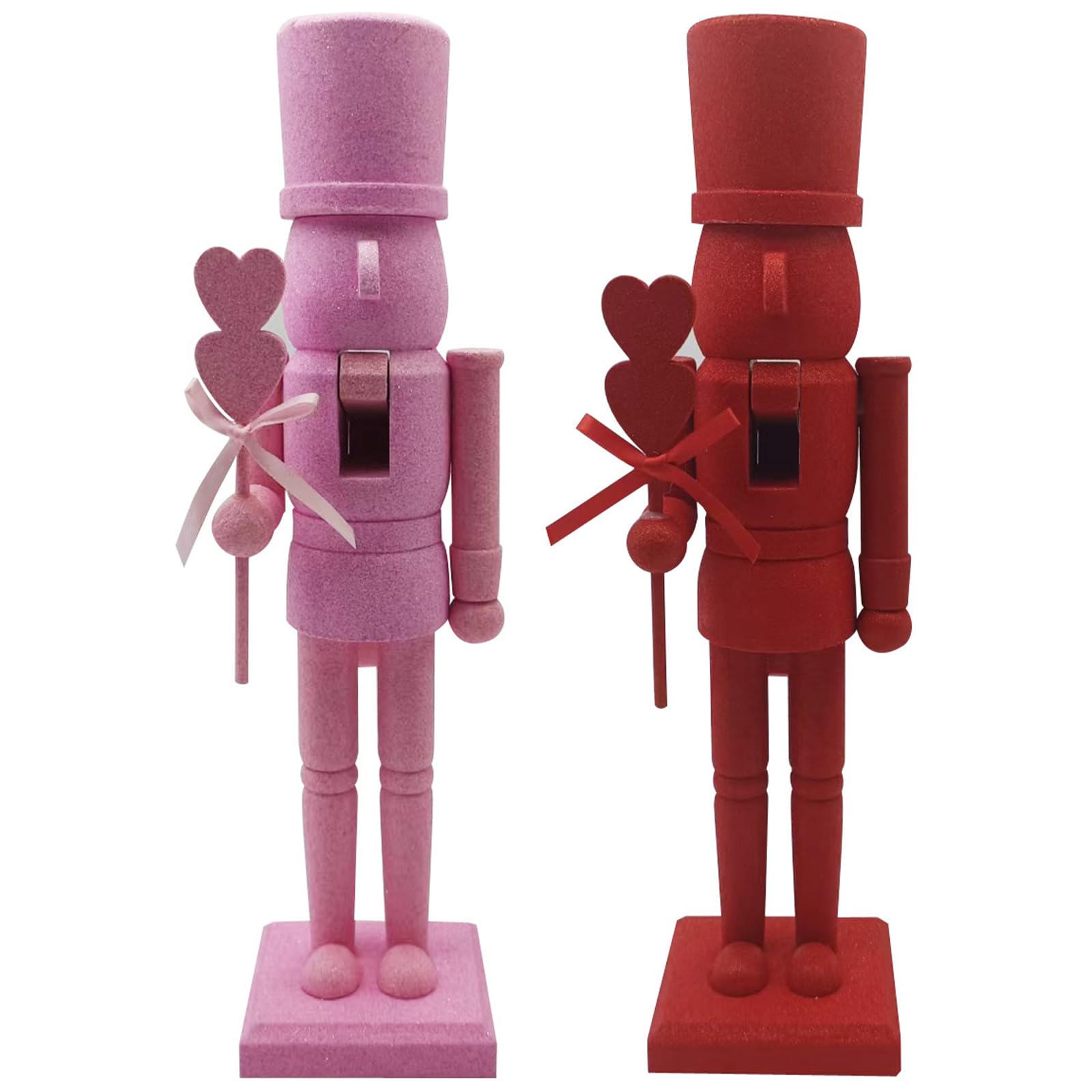 Figura de cascanueces de madera brillante para decoración del hogar, festividades, adorno para regalos románticos de celebración
