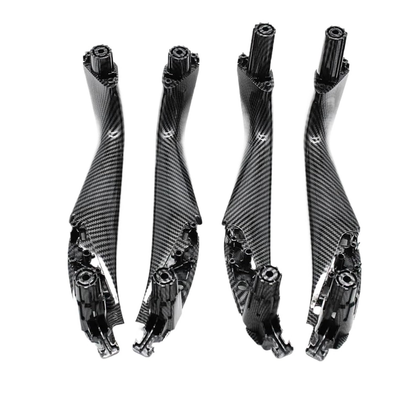 JYUTDW Inner Door Handle Car Door Handle Inside Panel Trim for BMW for 5 Series G30 G31 G38 F90(Carbon Fiber Set)