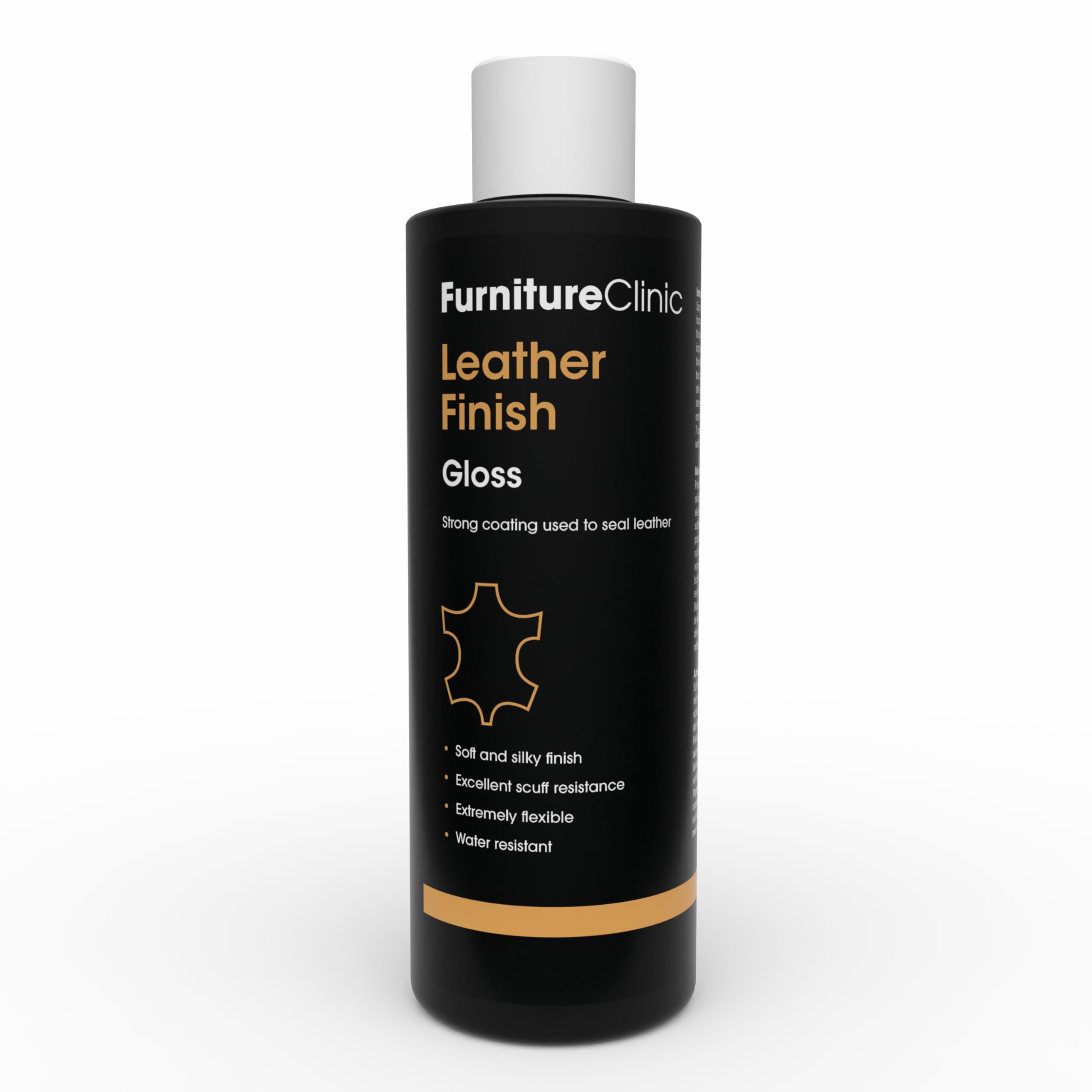 Furniture ClinicLeather Sealant - 250ml, Gloss Finish. Suitable for Leather Sofas, Car interiors, Handbags, & More