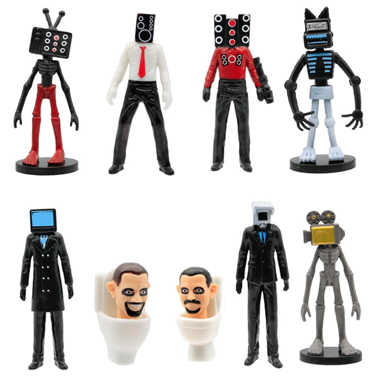 9 Pcs Assorted Collectible Figures Set, model doll sculpture, Gift for Gaming Fans (Used by individuals aged 15 and above)